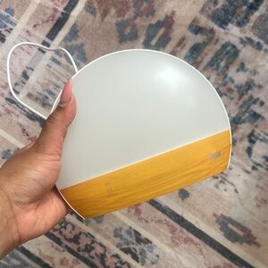 White and Tan Sunrise Alarm Clock